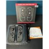 Image 2 : 1 Set of Joycons for Nintendo Switch - Black Marble Design - Brand New!