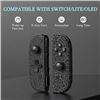 Image 5 : 1 Set of Joycons for Nintendo Switch - Black Marble Design - Brand New!