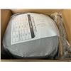 Image 4 : 1 Modern Velvet Footstool with Storage - Grey w/ Gold Legs - Brand New!