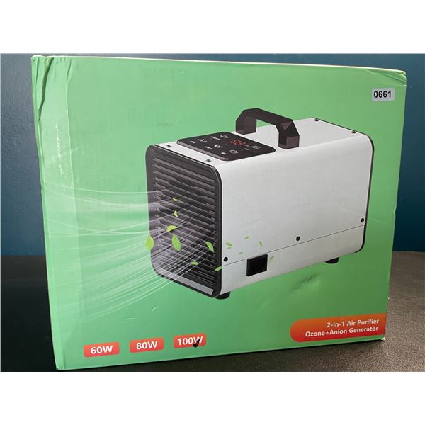 1 Air Purifier/Ozone+Anion Generator - Digital Touch Commercial Ozonator Odor Removal Machine - NEW