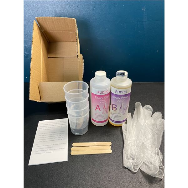 1 Crystal Clear Epoxy Resin Crafting Kit - 16oz Kit - Brand New!