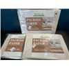 Image 1 : 3 Packs of Packing Paper Sheets - Large Size (31" x 21.5") - 50 Sheets Each (2.1lbs) - New