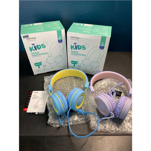 2 Boxes of MPOW Kids Wired Headphones - 2 Per Box/4 Total - Brand New!