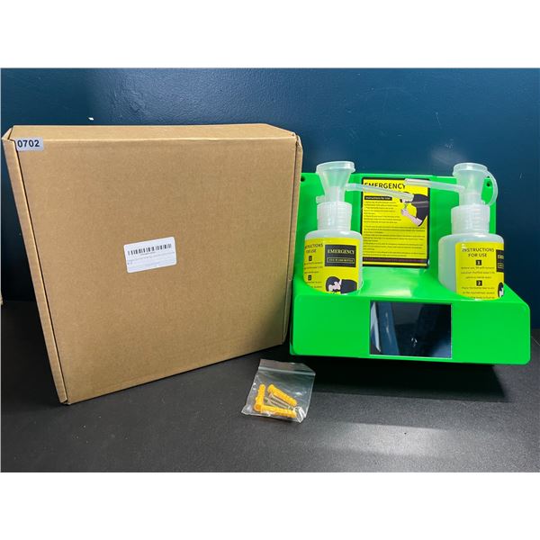 1 Wall-Mountable Emergency Eyewash Station/First Aid Eye-Wash Unit - Brand New