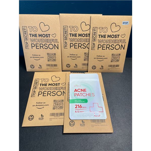 5 Packs of Acne/Blemish Patches for Skin - 216pcs Per Pack - New