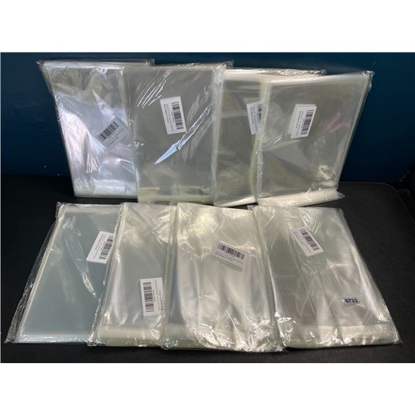 8 Packs of Clear Candy/Treat Bags - 5.5" x 7.5" - 150PCS Each - New