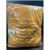 Image 4 : 1 Pack of RYB home Velvet Curtains - 2 Panels Included - 52" x 90" Length - Marigold Colour - New