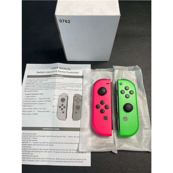 1 Set of Joycons for Nintendo Switch - Pink/Green - Brand New!