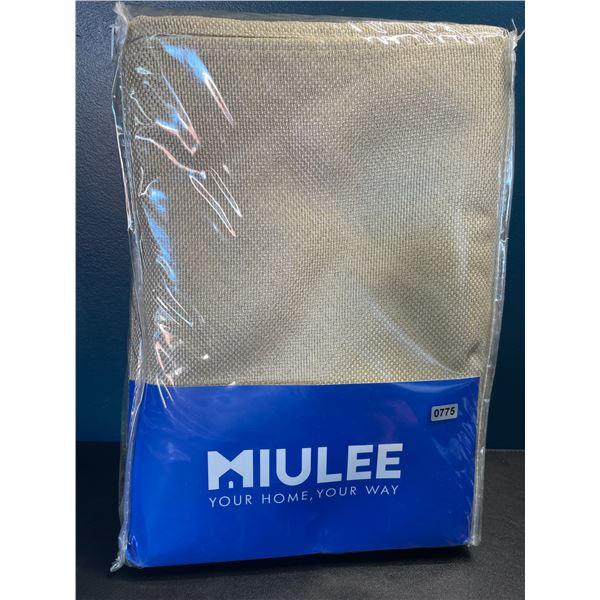 1 Pack of Miulee Curtains for Home - 2 Panels Included - 52" x 90" Length - Beige - Brand New