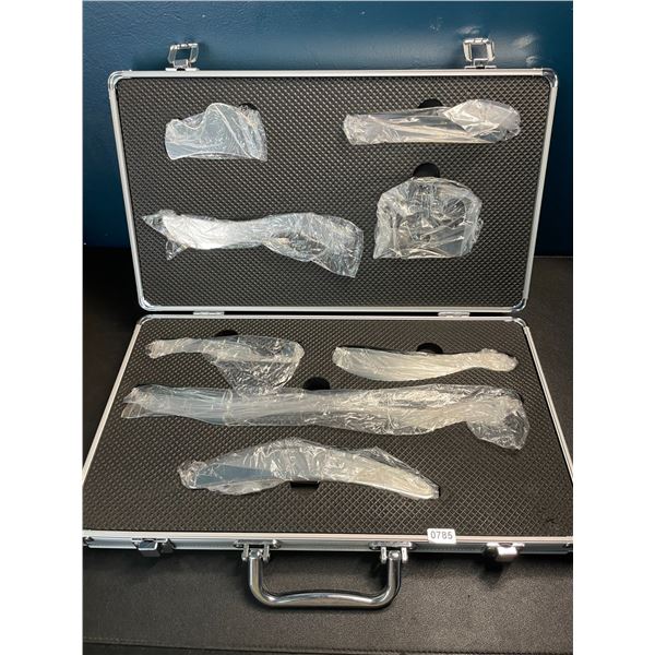 1 Stainless Steel Gua Sha Skin Scraping Massage Tool Set in Hard Case - 8PCS - Brand New!