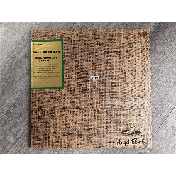 Saul Goodman Bell Drum and Cymbal Vinyl Record - Vintage 1956