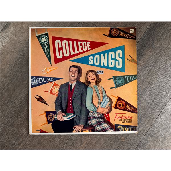 Fontanna College Songs Vinyl Record - *RARE*