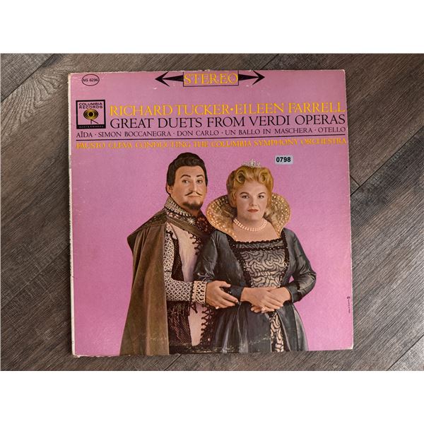 Richard Tucker Eileen Farrell Great Duets From Verdis Operas Vinyl Record