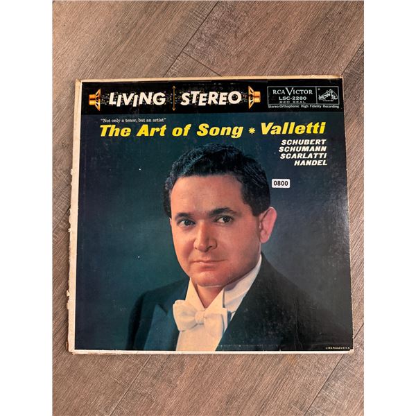 The Art of Song - Valetti Vinyl Record