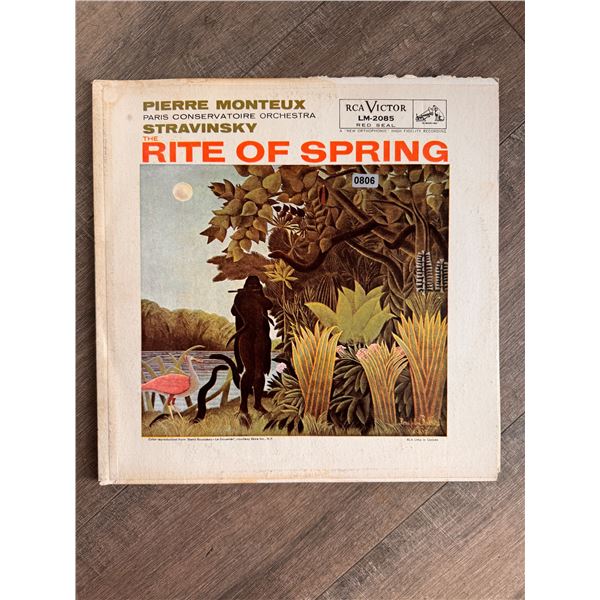 Pierre Monteux The Rite of Spring Vinyl Record