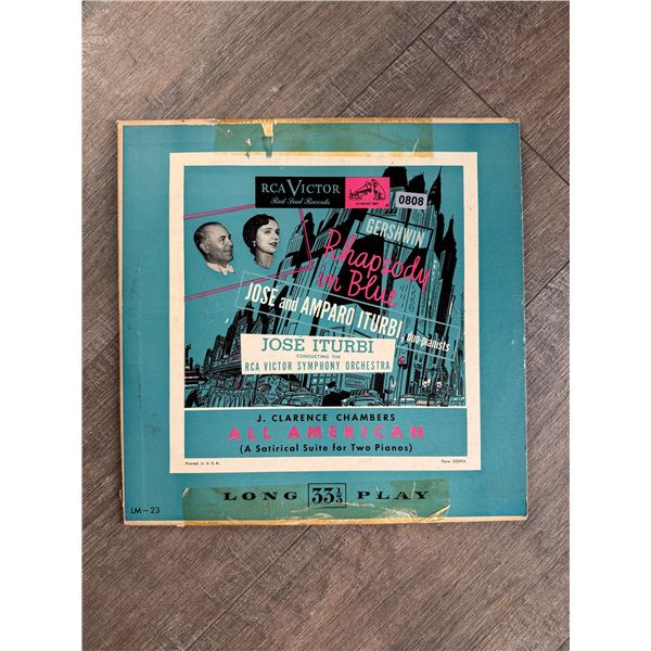 José and Amparu Iturbi Due Pianists Vinyl Record