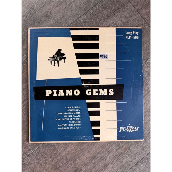Piano Gems Classic Vinyl Record
