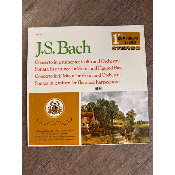 J.S. Bach Concerto in A Minor Vinyl Record