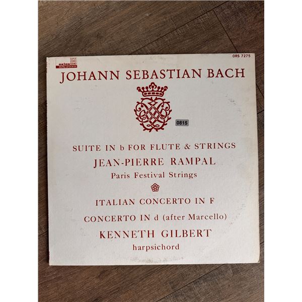 Johann Sebastian Bach Italian Concerto in F Vinyl Record