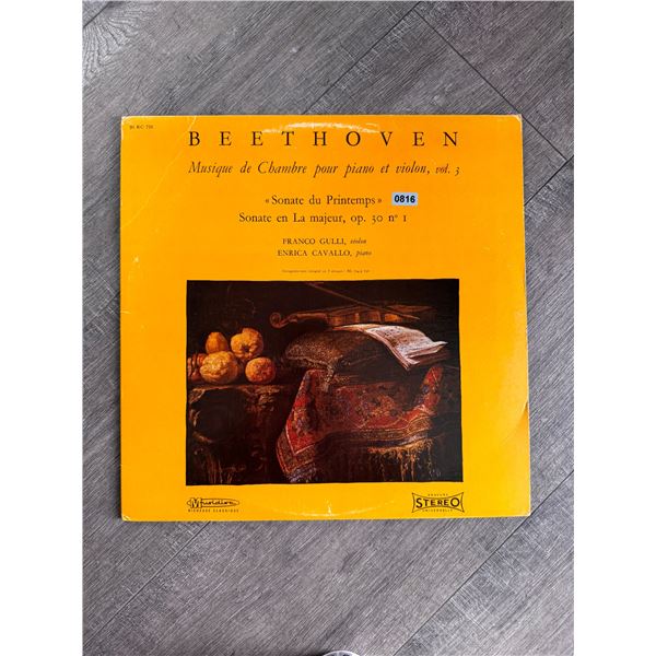 Beethoven Musique De Chambre Pour Piano Et Violin Vol.3 Vinyl Record