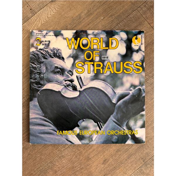 World of Strauss Famous European Orchestras Vinyl Record