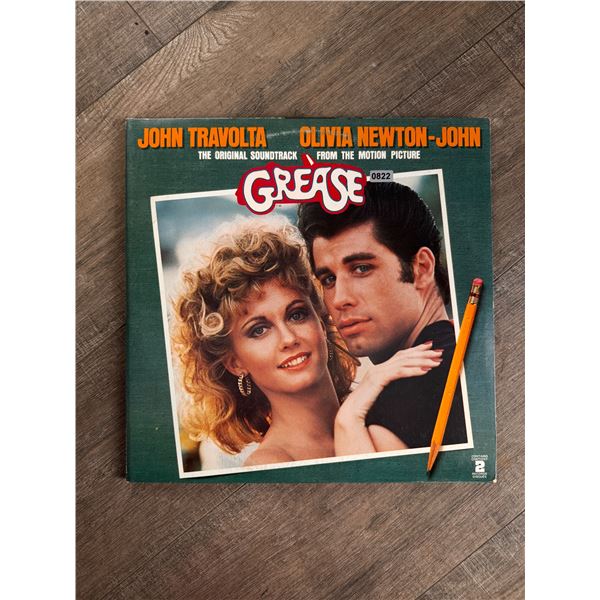 John Travolta and Olivia Newton Grease Vinyl Record - CLASSIC!