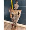 Image 2 : Large Decorative Aluminum/Metal Knight Statue - Used