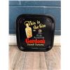 Image 1 : This is The Gin Gordons Dry Gin Vintage Advertising Tin Tray - Used