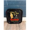 Image 1 : This is The Gin Gordons Dry Gin Vintage Advertising Tin Tray - Used