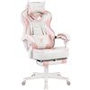 Image 1 : Zeanus ZE-200 Pink Gaming Chair - Reclining PC Computer Chair w/ Footrest & Massage - BRAND NEW!!!