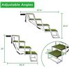 Image 7 : 1 Set of Pet Stairs/Foldable Portable Dog Ramp with Non-Slip Artificial Grass Steps for Vehicles