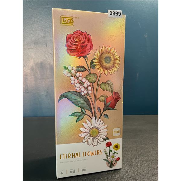 1 Eternal Flowers 568 PCS Flower Bouquet "Lego" Style Toy Building Block Set - New Sealed