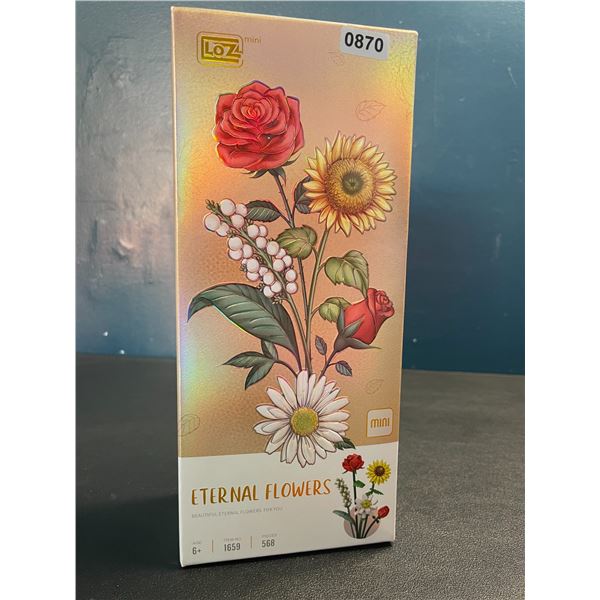 1 Eternal Flowers 568 PCS Flower Bouquet "Lego" Style Toy Building Block Set - New Sealed