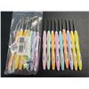 Image 1 : 2 Packs of Ergonomic Crochet Hooks for Crocheting/Crafting - 9 Hooks Per Pack - New