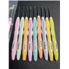 Image 2 : 2 Packs of Ergonomic Crochet Hooks for Crocheting/Crafting - 9 Hooks Per Pack - New