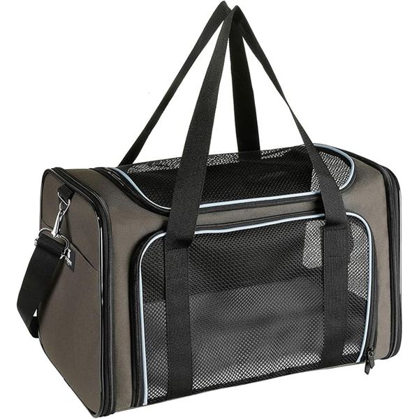 1 X-ZONE Foldable/Portable Pet Carrier - Travel Carrier for Pets - 17" x 11" x 11" - Brand New