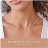 Image 5 : 1 Louisa Secret Necklace for Women - 14K Gold Plated - 925 Sterling Silver Chain - New in Box