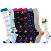 Image 1 : 2 Multi-Packs of Compression Socks - 7 Pairs Per Pack/14 Total - Size L/XL - New