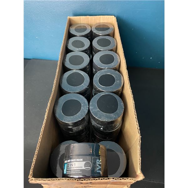 1 Box Full of JVR Deep Cleansing Charcoal Peel-Off Face Masks - 47 Total - Brand New!