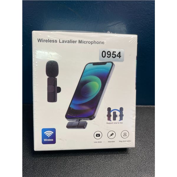 1 2-Pack Wireless Lavalier Microphone Set for iPhone/iPad - Mini/Clip-On Wireless Mic - Brand New