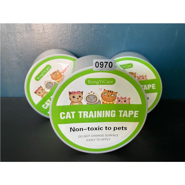 3 Rolls of Cat Scratch Deterrent Tape for Furniture/Carpets - 3" x 15 Yards Per Roll - Brand New!