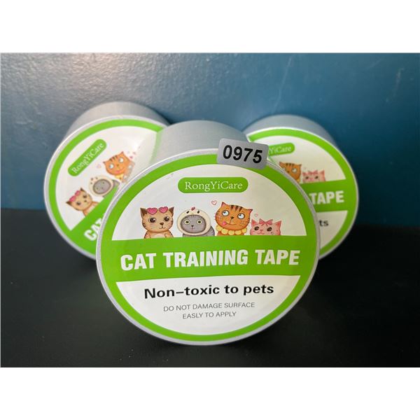3 Rolls of Cat Scratch Deterrent Tape for Furniture/Carpets - 3" x 15 Yards Per Roll - Brand New!