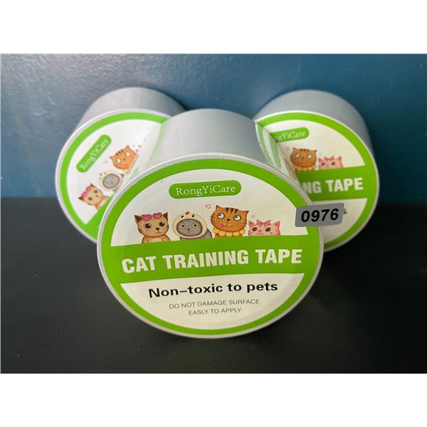 3 Rolls of Cat Scratch Deterrent Tape for Furniture/Carpets - 3" x 15 Yards Per Roll - Brand New!