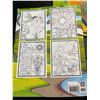 Image 2 : 4 Large Print Coloring Books for Adults - Brand New