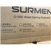 Image 2 : 2 Surmen G1000 Wired/Light-Up Gaming Keyboards - Brand New