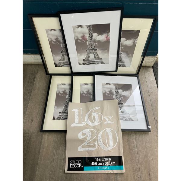 6 Studio Decor Large Size (16" x 20") Photo/Poster Frames - Brand New