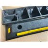 Image 3 : Box of 2 Acymner Heavy Duty Rubber Parking Guide Blocks/Wheel Stoppers - 21.3" Length