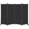 Image 1 : 1 Indoor 4-Panel Room Divider - Folding Privacy Screen - 6Ft Tall x 6.7FT Wide - New