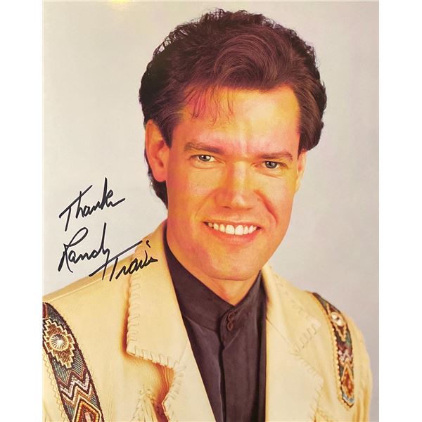 Randy Travis signed photo