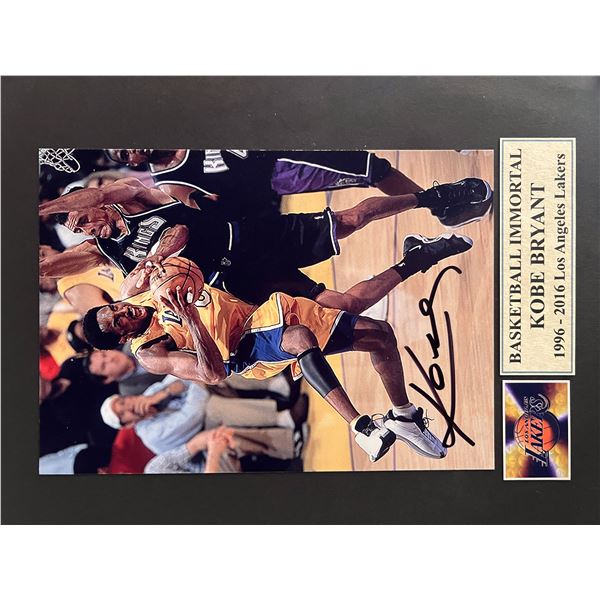 Kobe Bryant signed photo